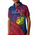 Custom F.A.S.T Samoa Polo Shirt KID Samoan Coat Of Arms Polynesian Pattern LT14 - Polynesian Pride