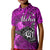 (Custom Personalised) The Shaka Hawaii Polo Shirt KID Tropical Flowers Purple Version LT13 Kid Purple - Polynesian Pride