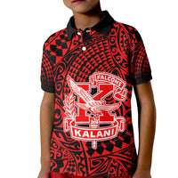(Custom Text and Number) Hawaii Polo Shirt Kalani High School Tribal Kakau LT14 - Polynesian Pride