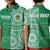 (Custom Personalised) Tonga Saineha High School Polo Shirt KID Tongan Ngatu Pattern LT14 Kid Green - Polynesian Pride