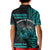 Hawaii Polo Shirt Kakau Warrior Helmet Gradient Turquoise Polynesian LT14 - Polynesian Pride