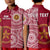 Custom Tonga Eua High School Polo Shirt Tongan Ngatu Pattern LT14 Kid Maroon - Polynesian Pride