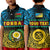 (Custom Personalised) Torba Province Polo Shirt KID Vanuatu Pig Tusk Polynesian Flag Style LT14 Kid Black - Polynesian Pride