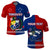 Custom TokoUso Polo Shirt Tonga and Samoa United We Stand Divided We Fall LT14 Blue - Polynesian Pride