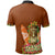 Hawaii All Over Polo Shirt Aloha Hawaii Tiki Statue(Brown) - Polynesian Pride