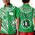 (Custom Text and Number) Rarotonga Cook Islands Polo Shirt Turtle and Map Style Green LT13 - Polynesian Pride