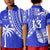 (Custom Text and Number) Fiji Rugby Sevens Polo Shirt Fijian 7s Tapa Polynesian Blue Ver.02 LT13 - Polynesian Pride