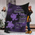 Hawaii Turtle Premium Blanket Hibiscus To My Wife Violet AH White - Polynesian Pride