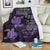 Hawaii Turtle Premium Blanket Hibiscus To My Wife Violet AH - Polynesian Pride