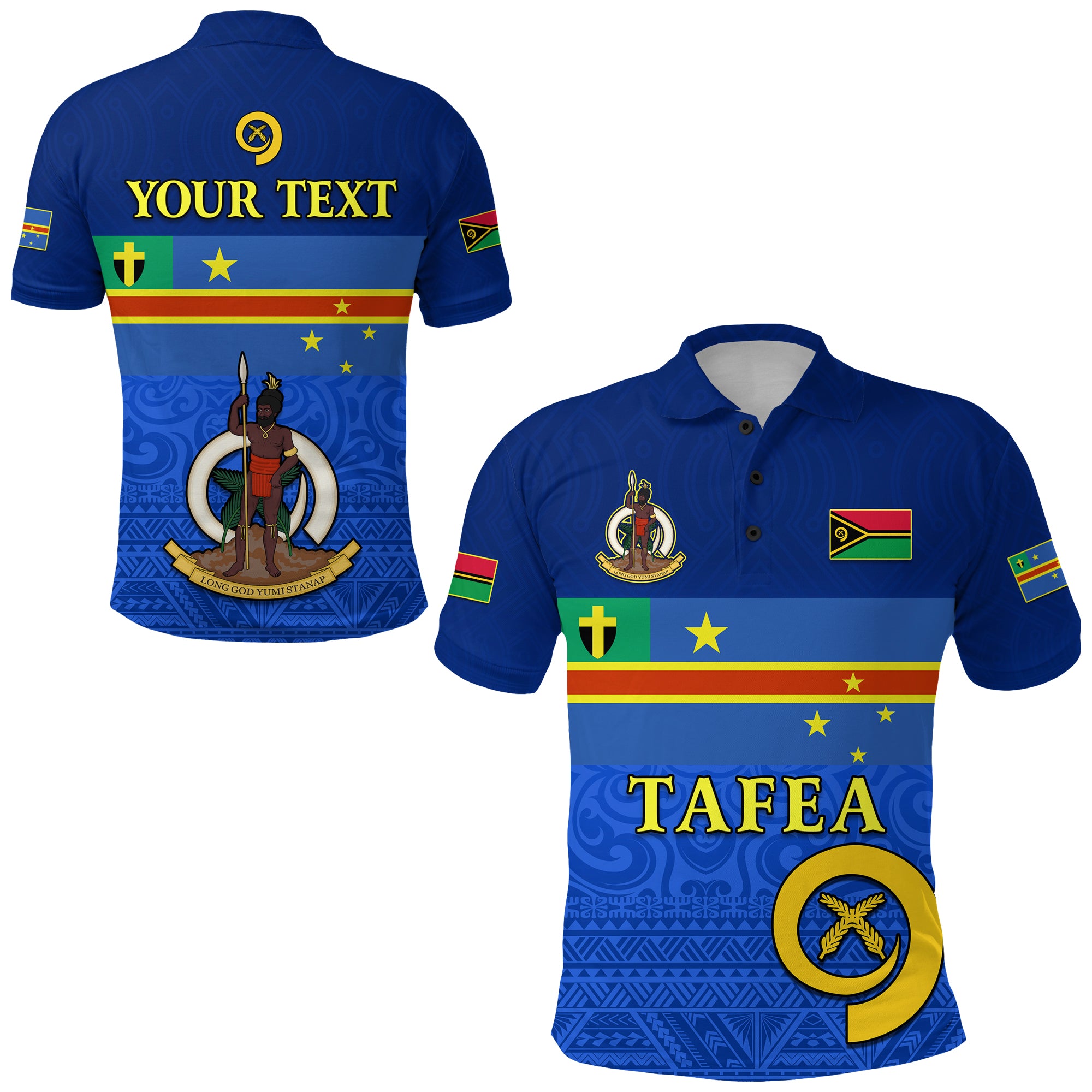 Custom Tafea Province Polo Shirt Vanuatu Proud LT13 Unisex Blue - Polynesian Pride