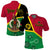 Custom Vanuatu Polo Shirt Aboriginal Turtle Mix Sand Drawing LT13 Red - Polynesian Pride