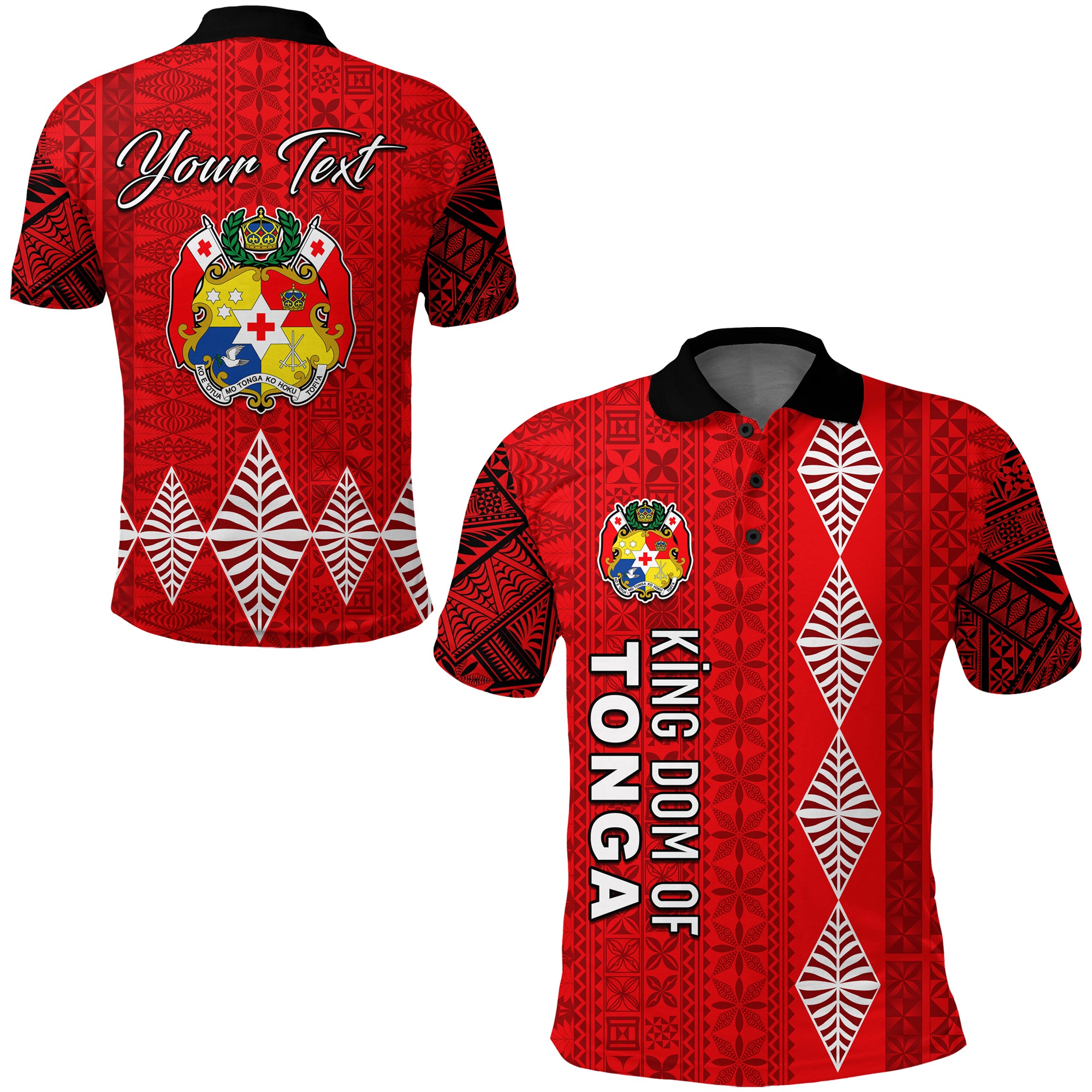 Custom Kingdom of Tonga Polo Shirt 2021 Tonga National Day LT13 Unisex Red - Polynesian Pride