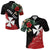 Custom Wallis and Futuna Polynesian Polo Shirt Fantastic Flowers LT13 Unisex Black - Polynesian Pride