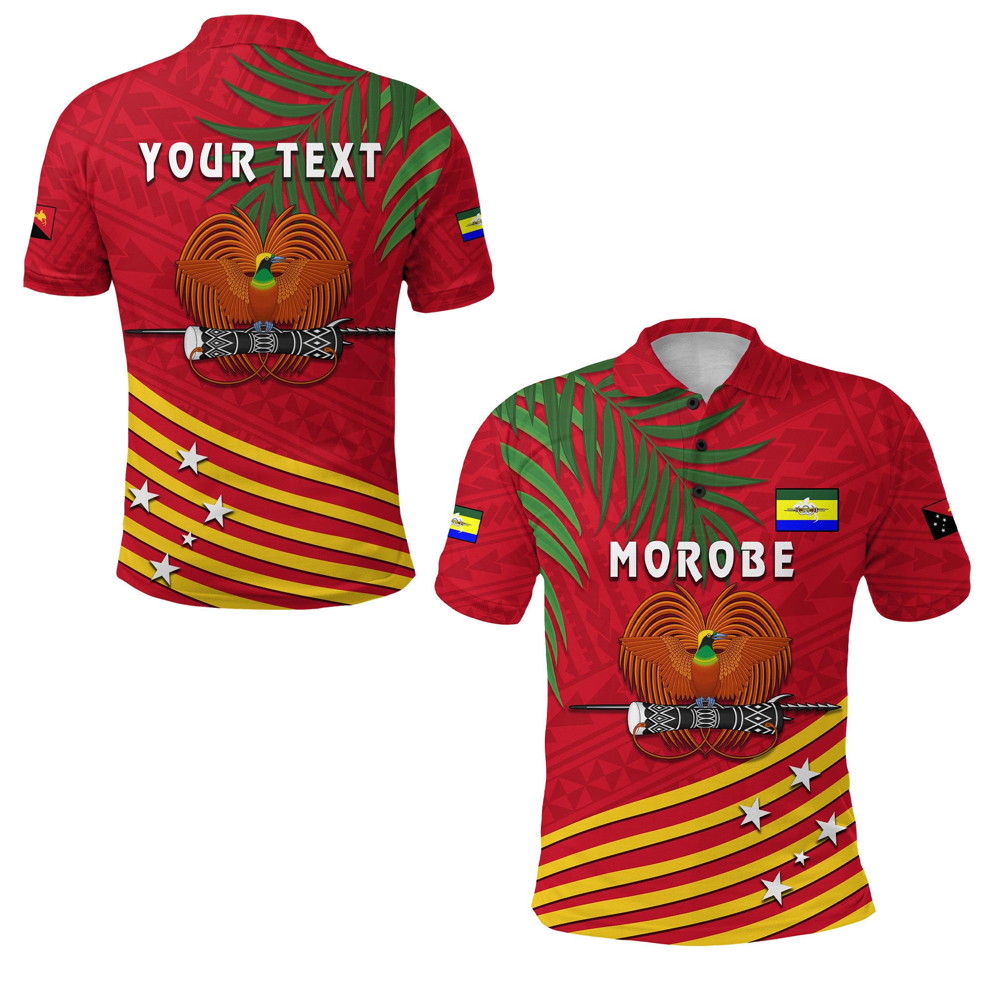 Custom Morobe Province Polo Shirt Coconut PNG LT13 Unisex Red - Polynesian Pride