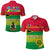 Custom Vanuatu Color Polo Shirt Six Provinces and Map LT13 Unisex Red - Polynesian Pride