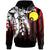 Palau Hoodie Vertical Stripes Style Unisex Red - Polynesian Pride