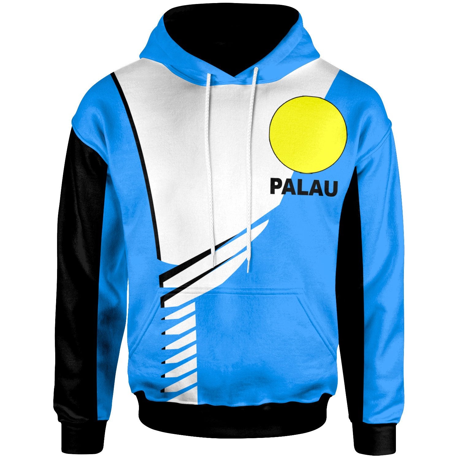 Palau Hoodie Athletes Style Unisex Blue - Polynesian Pride