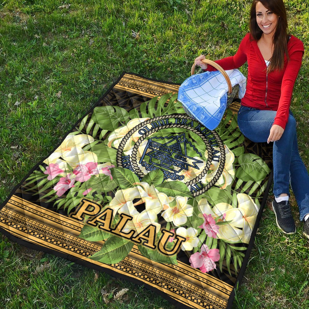 Palau Premium Quilt - Polynesian Gold Patterns Collection - Polynesian Pride