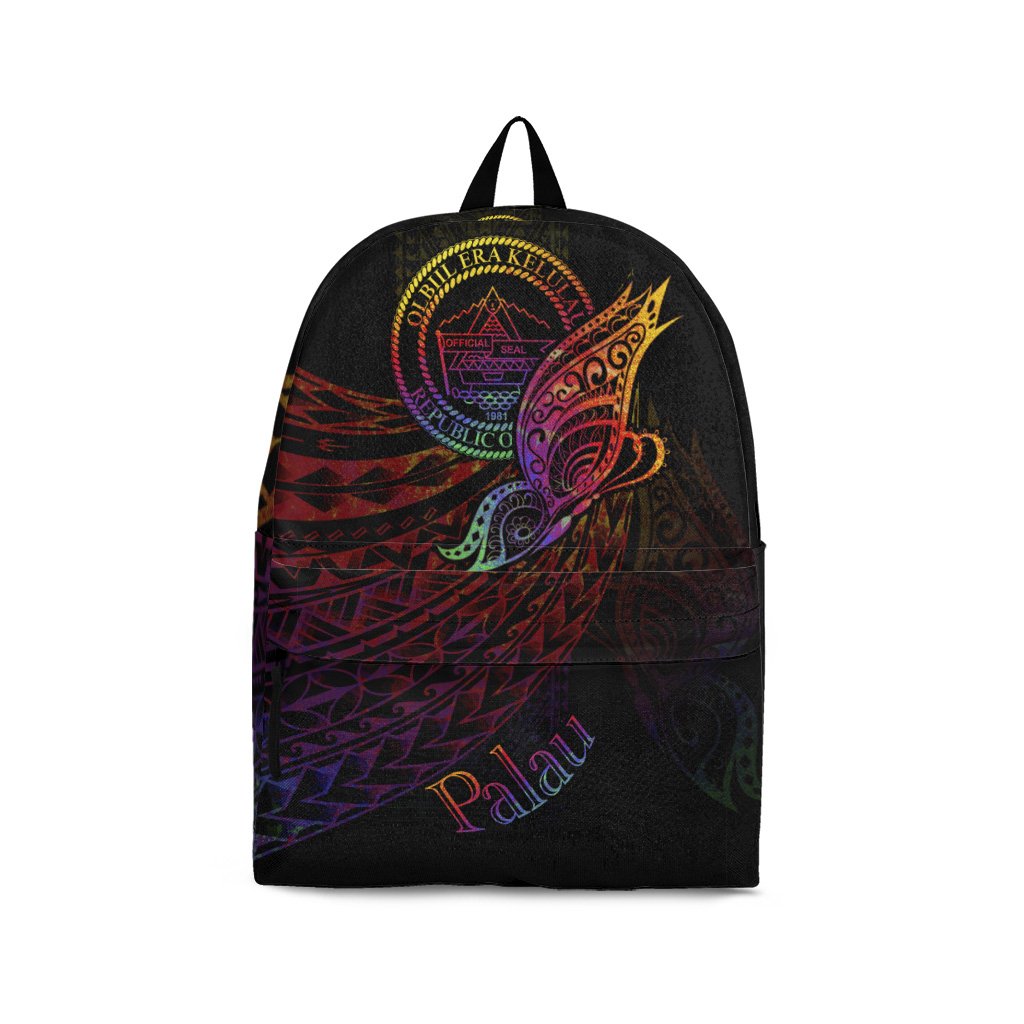 Palau Backpack - Butterfly Polynesian Style Black - Polynesian Pride