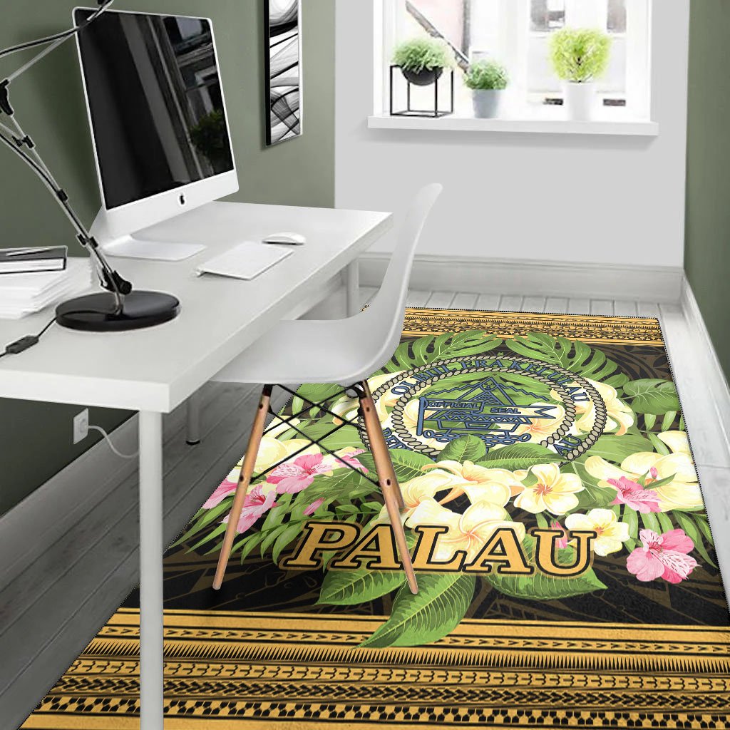 Palau Area Rug - Polynesian Gold Patterns Collection - Polynesian Pride