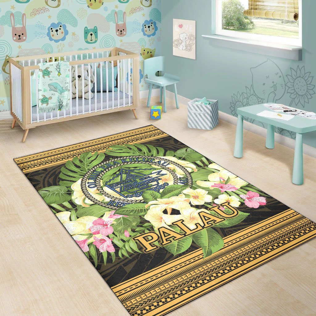 Palau Area Rug - Polynesian Gold Patterns Collection - Polynesian Pride
