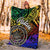 Palau Premium Blanket - Rainbow Polynesian Pattern - Polynesian Pride