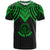 Palau Custom T Shirt Polynesian Armor Style Green Unisex Art - Polynesian Pride