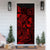 Palau Door Cover Turtle Hibiscus Red - Polynesian Pride