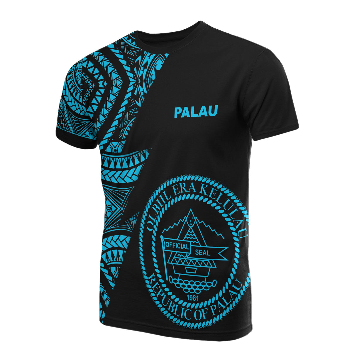 Palau T Shirt Micronesian Pattern Neon Flash Style Unisex Neon - Polynesian Pride