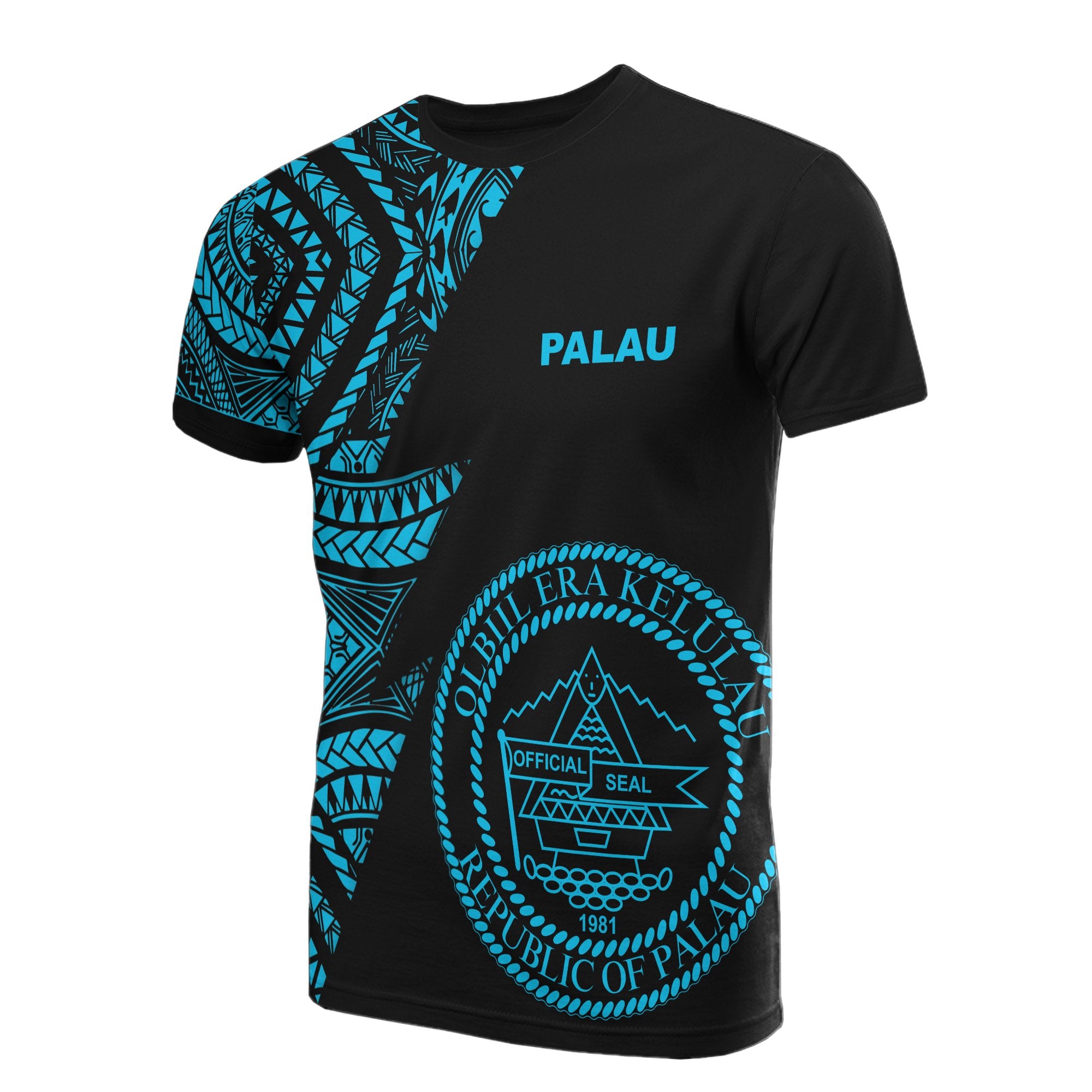 Palau T Shirt Micronesian Pattern Neon Flash Style Unisex Neon - Polynesian Pride