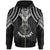 Palau Custom Zip up Hoodie Polynesian Armor Style Black Unisex Black - Polynesian Pride