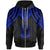 Palau Zip up Hoodie Polynesian Armor Style Blue Unisex Blue - Polynesian Pride