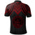 Palau Polo Shirt Polynesian Armor Style Red - Polynesian Pride