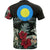 Palau T Shirt Palau Flag Hibiscus Palm Leaves - Polynesian Pride