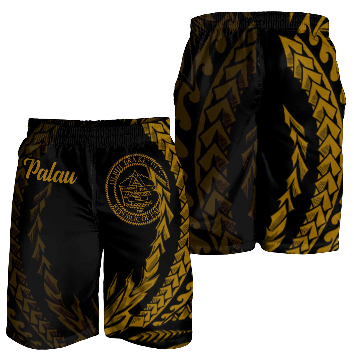 Palau Men's Shorts - Wings Style - Polynesian Pride