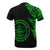 Palau Custom T Shirt Micronesian Pattern Green Style - Polynesian Pride