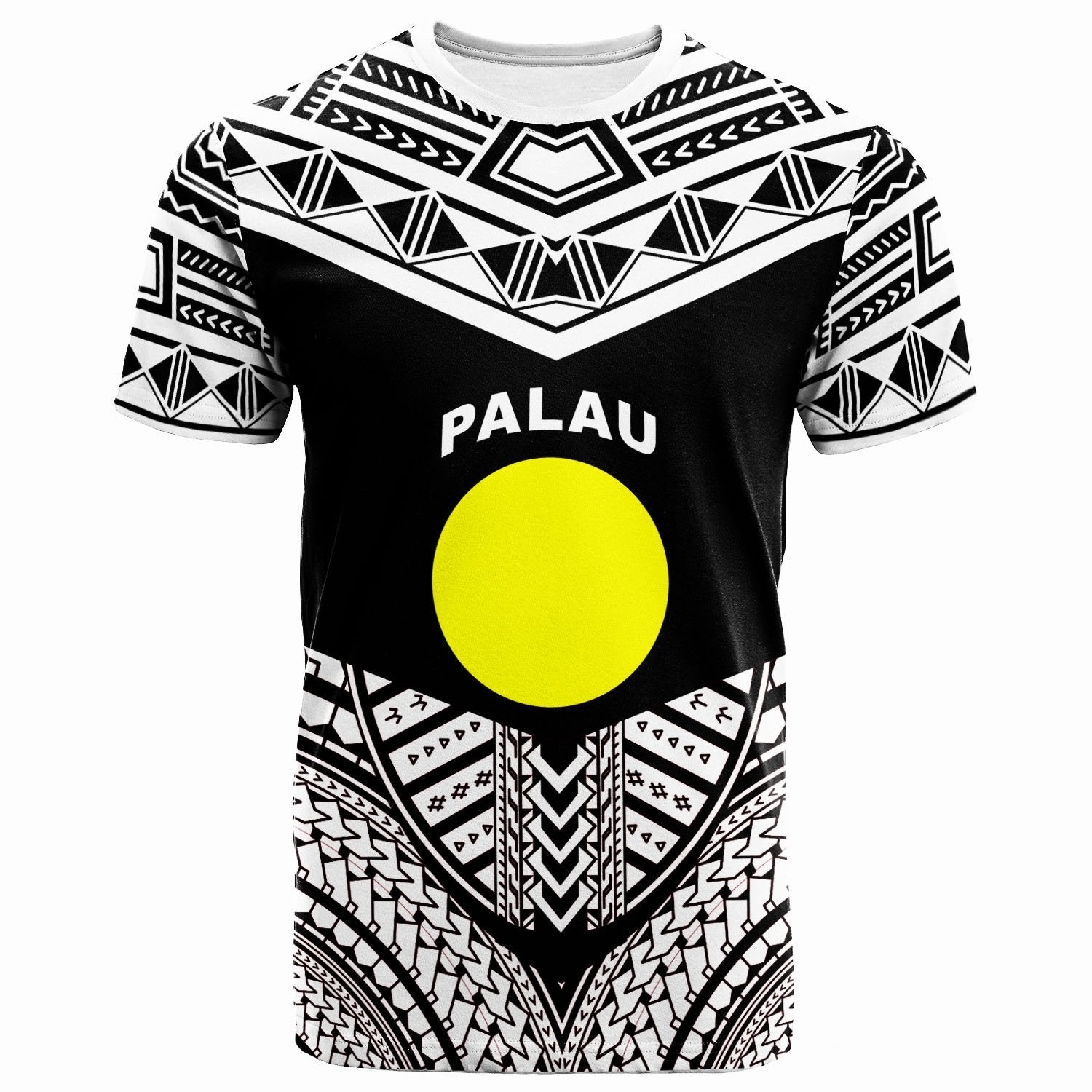 Palau T Shirt Tribal Pattern Cool Style White Color Unisex White - Polynesian Pride