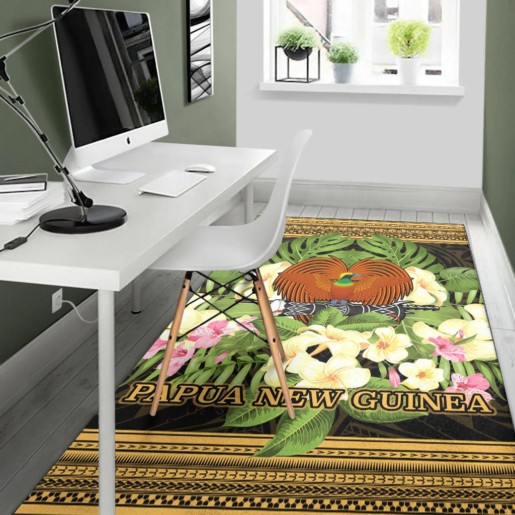 Papua New Guinea Area Rug - Polynesian Gold Patterns Collection - Polynesian Pride
