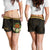 Papua New Guinea Women's Shorts - Polynesian Gold Patterns Collection - Polynesian Pride