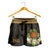 Papua New Guinea Women's Shorts - Polynesian Gold Patterns Collection - Polynesian Pride