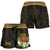 Papua New Guinea Women's Shorts - Polynesian Gold Patterns Collection - Polynesian Pride