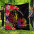 Papua New Guinea Premium Quilt - Tropical Hippie Style Black - Polynesian Pride