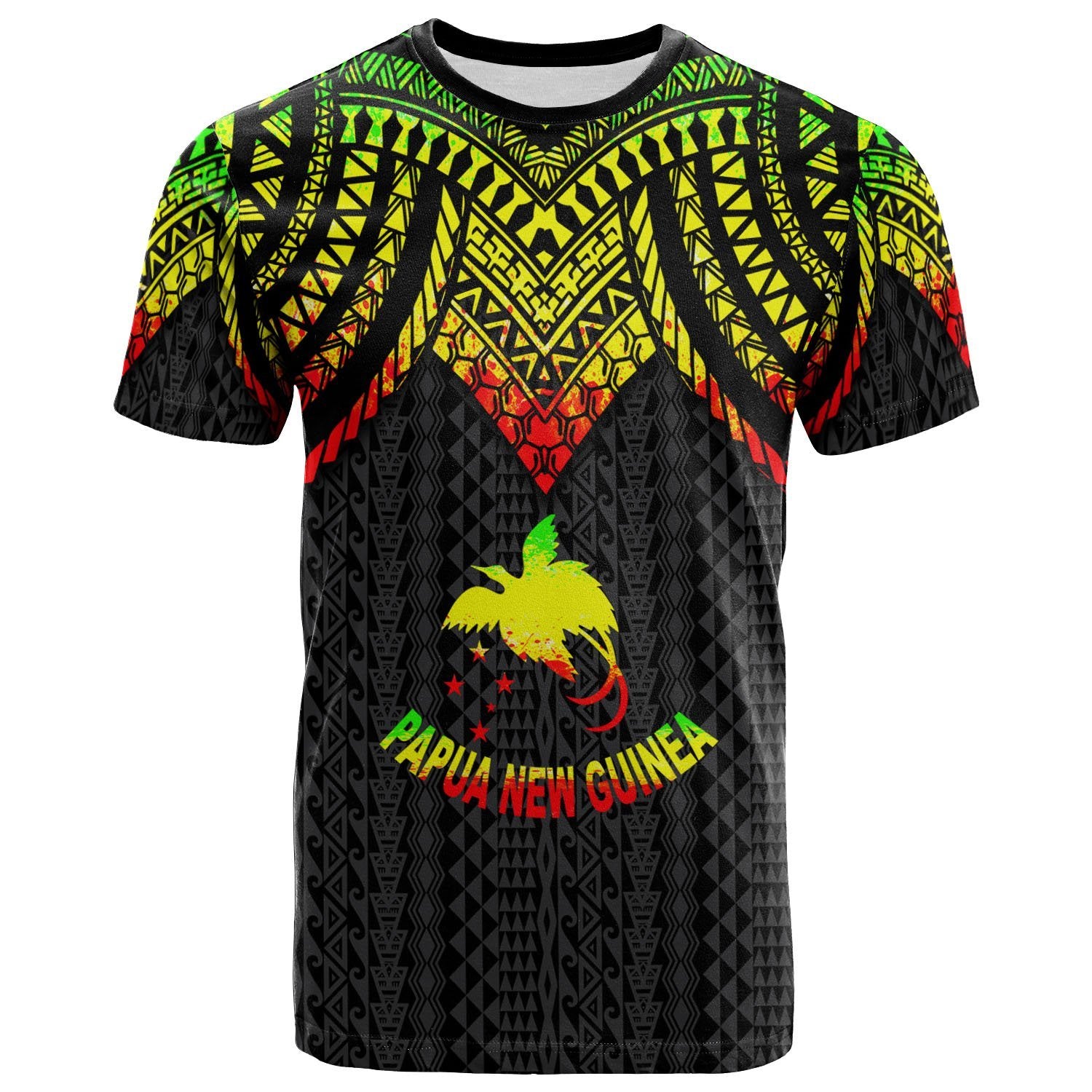 Papua New Guinea T Shirt Polynesian Armor Style Reggae Unisex Art - Polynesian Pride