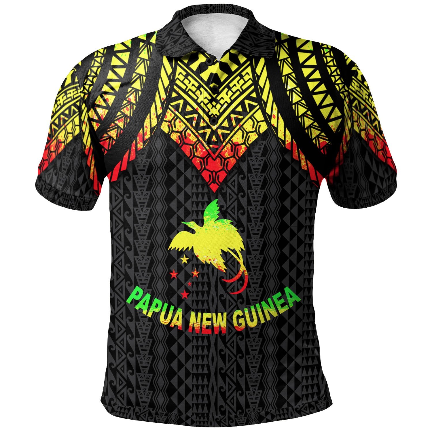 Papua New Guinea Polo Shirt Polynesian Armor Style Reagge Unisex Reggae - Polynesian Pride