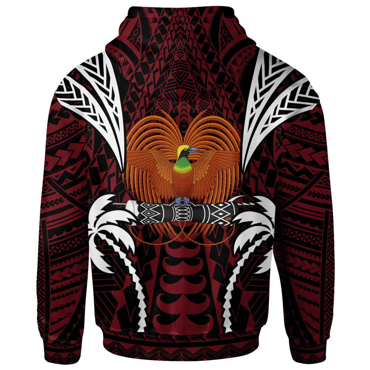 Papua New Guinea Hoodie Blood Runs Through My Veins Style Flag - Polynesian Pride
