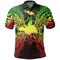 Papua New Giunea Polo Shirt Coat Of Arms Map Polynesian Tattoo Reggae Unisex Reggae - Polynesian Pride