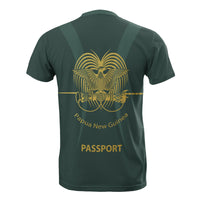 Papua New Guinea All Over Print T Shirt Papua New Guinea Passport - Polynesian Pride