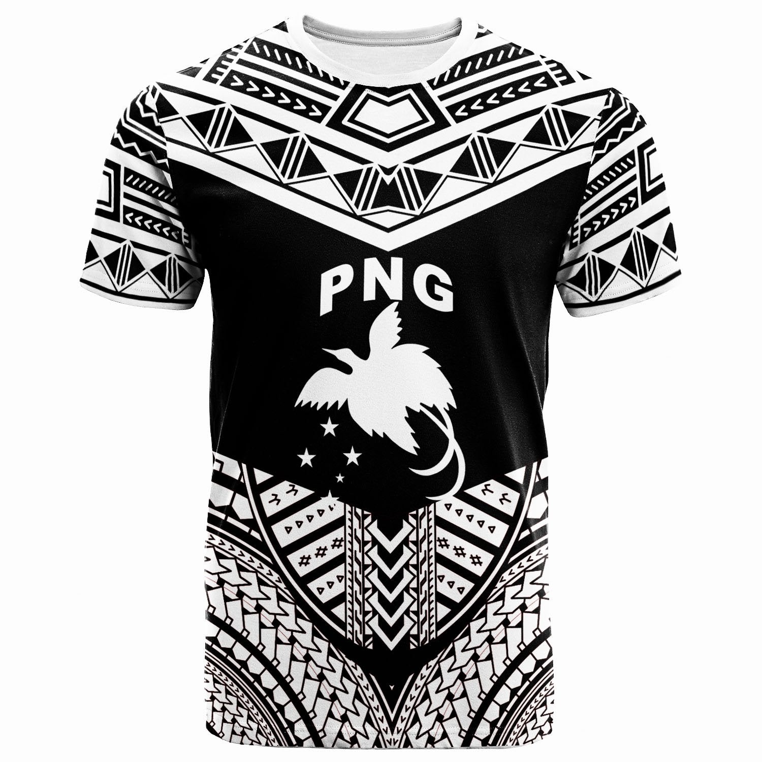 Papua T Shirt Tribal Pattern Cool Style White Color Unisex White - Polynesian Pride