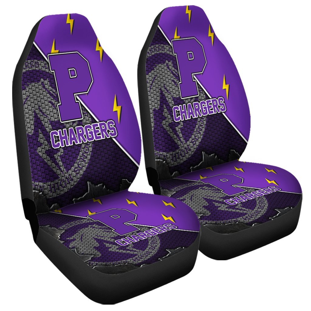 Hawaii Car Seat Cover - Pearl City High Car Seat Covers - AH Universal Fit Purple - Polynesian Pride