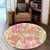 Hawaii Tropical Hibiscus Plumeria Round Carpet - AH - Polynesian Pride